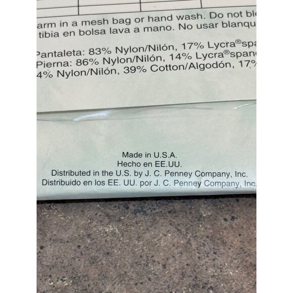 Worthington Control Top Silky Sheer Pantyhose VTG Color Sable Sandalfoot Size M - Picture 4 of 9